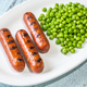 Grilled sausages with green peas - PhotoDune Item for Sale