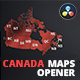 Maps Opener - Canada Provinces &amp; Territories - VideoHive Item for Sale
