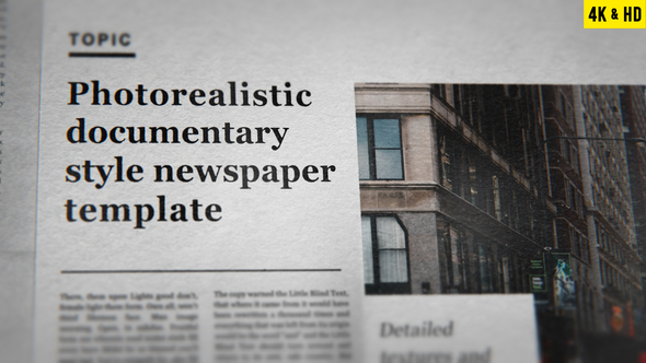 Photorealistic Modern Newspaper template