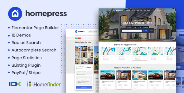 HomePress - Real Estate WordPress Theme by StylemixThemes | ThemeForest