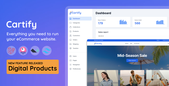 Cartify – Laravel Ecommerce Platform with Tailwind CSS