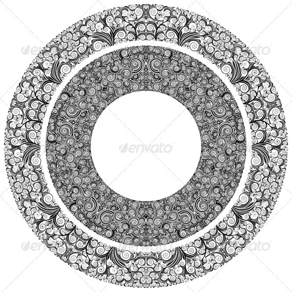 Ornamented Circles - Borders Decorative