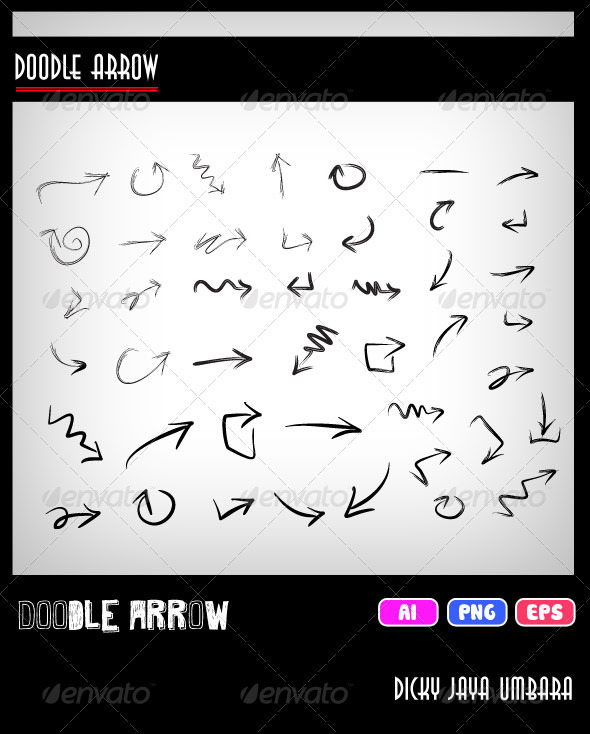 Doodle Arrow - Web Elements Vectors