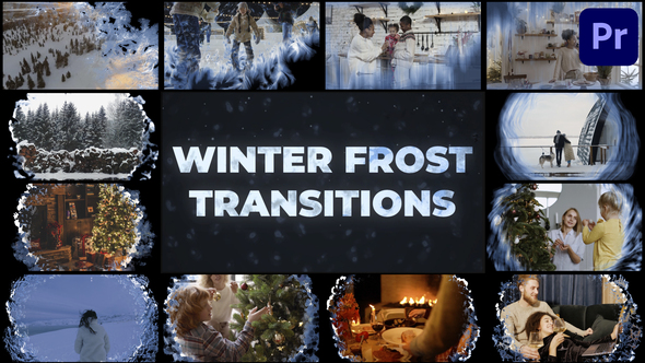 Winter Frost Transitions for Premiere Pro