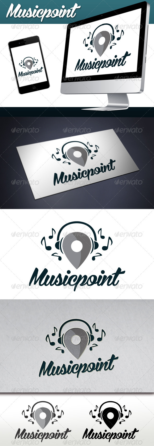 Music Locator Logo - Symbols Logo Templates