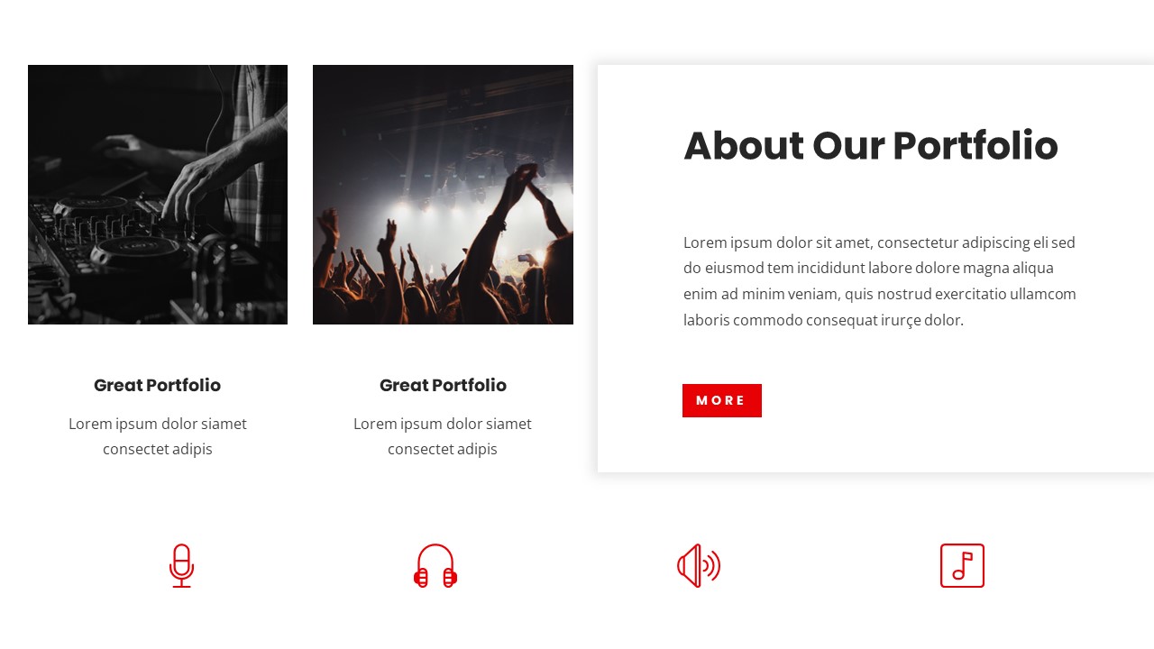 Musical - Music Studio Google Slides Template, Presentation Templates