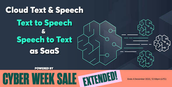 Cloud Text & Speech Ultimate Text to Speech and Speech to Text as SaaS Cloud Text & Speech Ultimate Text to Speech and Speech to Text as SaaS