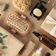 Flat lay composition with eco friendly personal care products - PhotoDune Item for Sale
