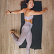 High angle of a beautiful Asian woman training fitness at home - PhotoDune Item for Sale