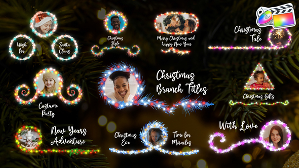 Christmas Branch Titles And Lower Thirds for FCPX