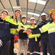 Group of young multiracial industry workers stacking hands together  - PhotoDune Item for Sale