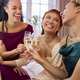 Group Of Female Friends At Home Dressed Up And Drinking Champagne Before Night Out - PhotoDune Item for Sale