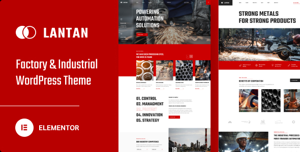 Lantan – Factory & Industrial WordPress Theme