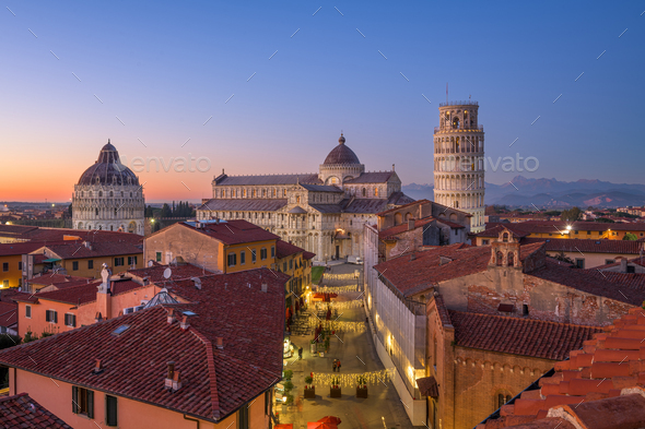 Pisa, Italy Rooftop Views - Stock Photo - Images