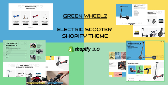 GreenWheelz – Single Product Shopify 2.0 Theme