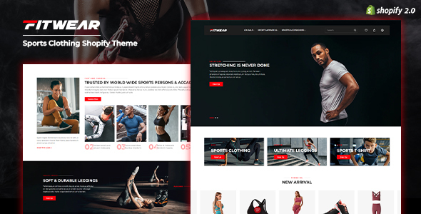 Fitwear – Sports Clothing & Fitness Equipment Shopify Theme