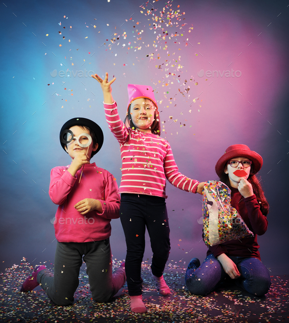 Funny carnival portrait - Stock Photo - Images