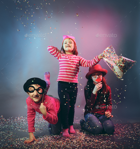 Funny carnival portrait - Stock Photo - Images