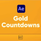 Gold Countdown For After Effects - VideoHive Item for Sale
