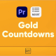 Gold Countdown For Premiere Pro - VideoHive Item for Sale