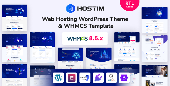 Hostim – Web Hosting WordPress Theme with WHMCS