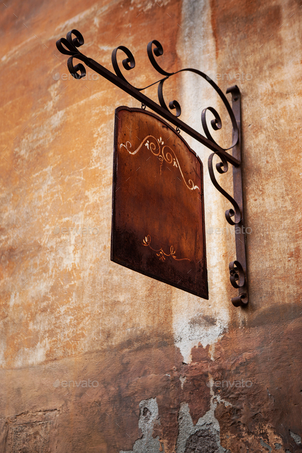 Decor of the alleys in Old Rome - Stock Photo - Images