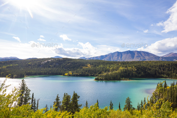 Lake in Canada - Stock Photo - Images