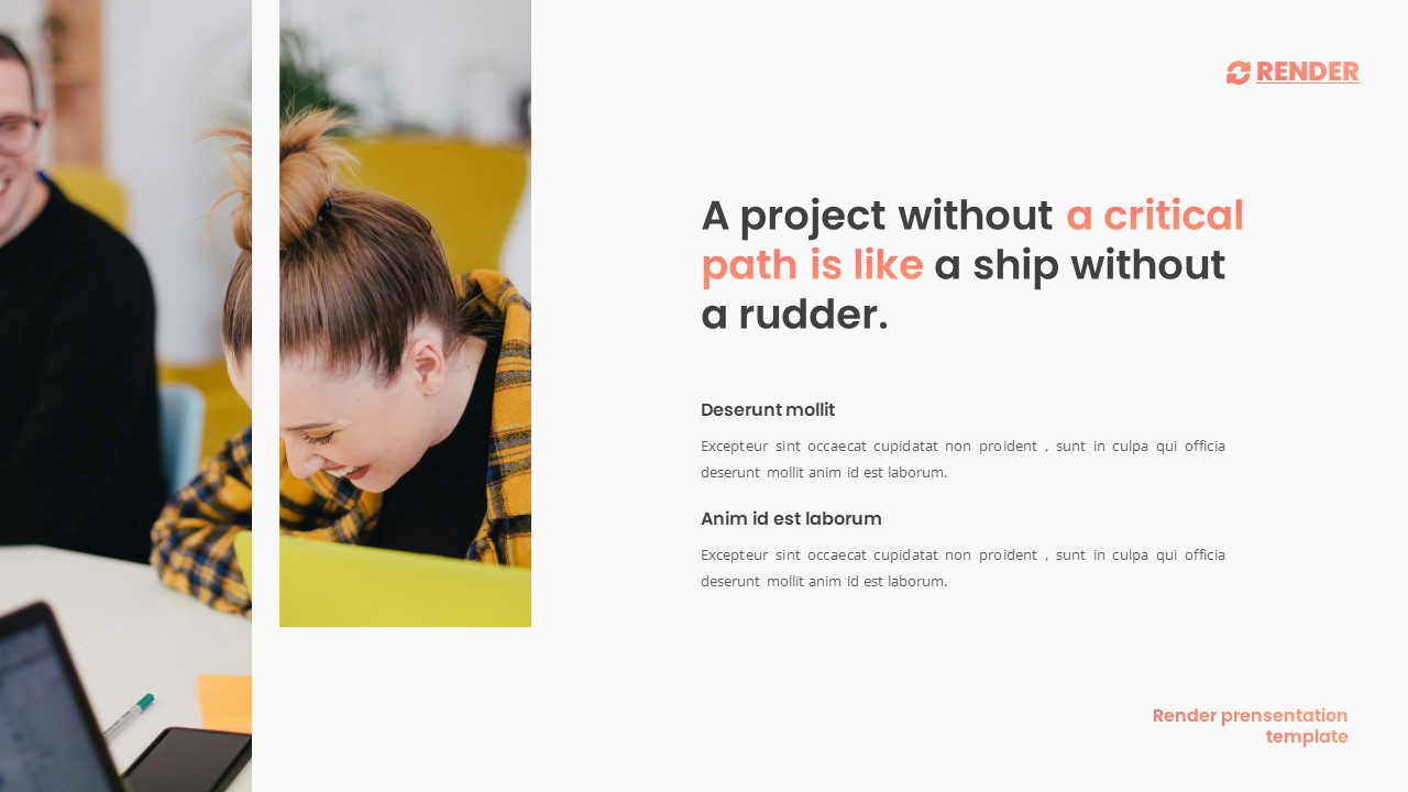 Render - Business Project Powerpoint Template, Presentation Templates