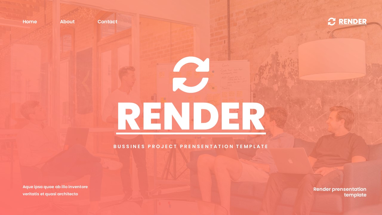Render - Business Project Google Slides Template, Presentation Templates