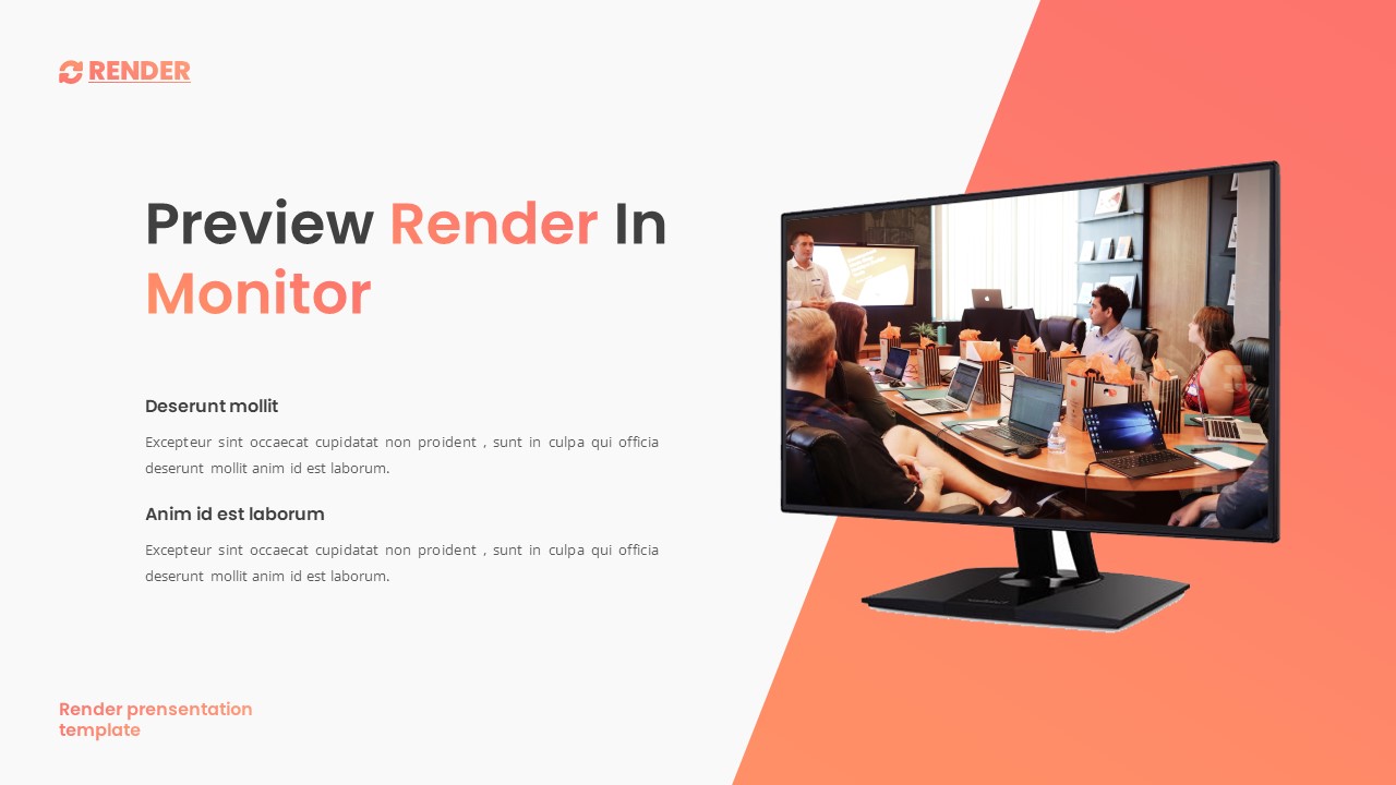 Render - Business Project Google Slides Template, Presentation Templates