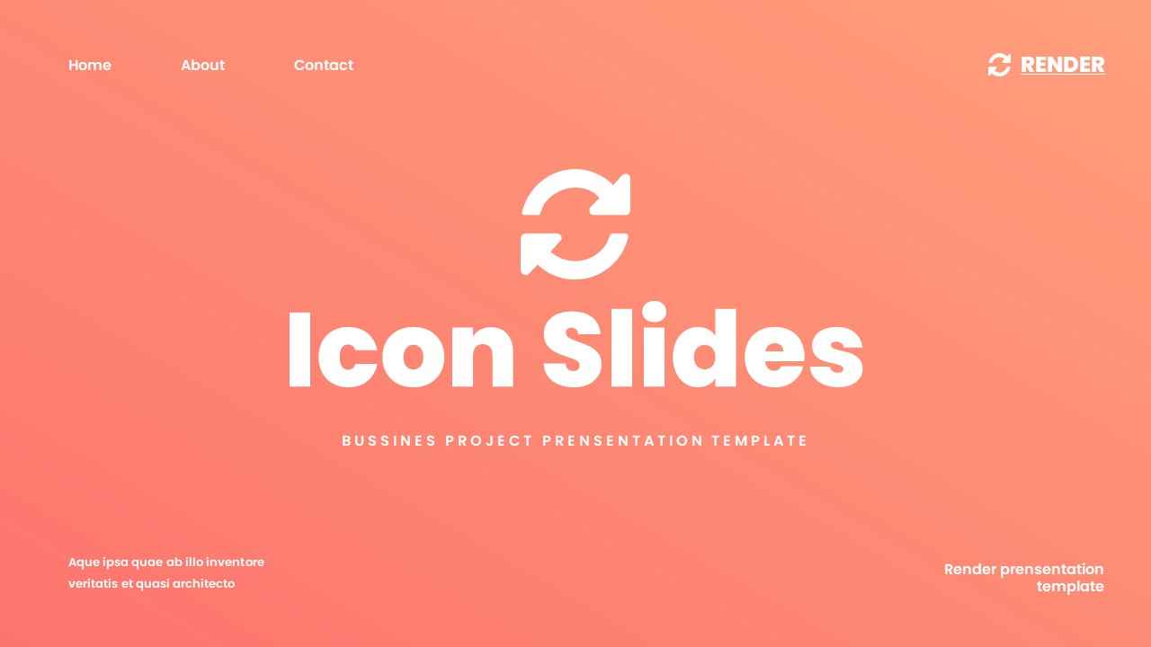 Render - Business Project Google Slides Template, Presentation Templates
