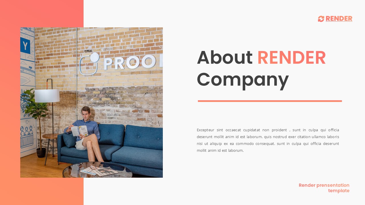 Render - Business Project Google Slides Template, Presentation Templates