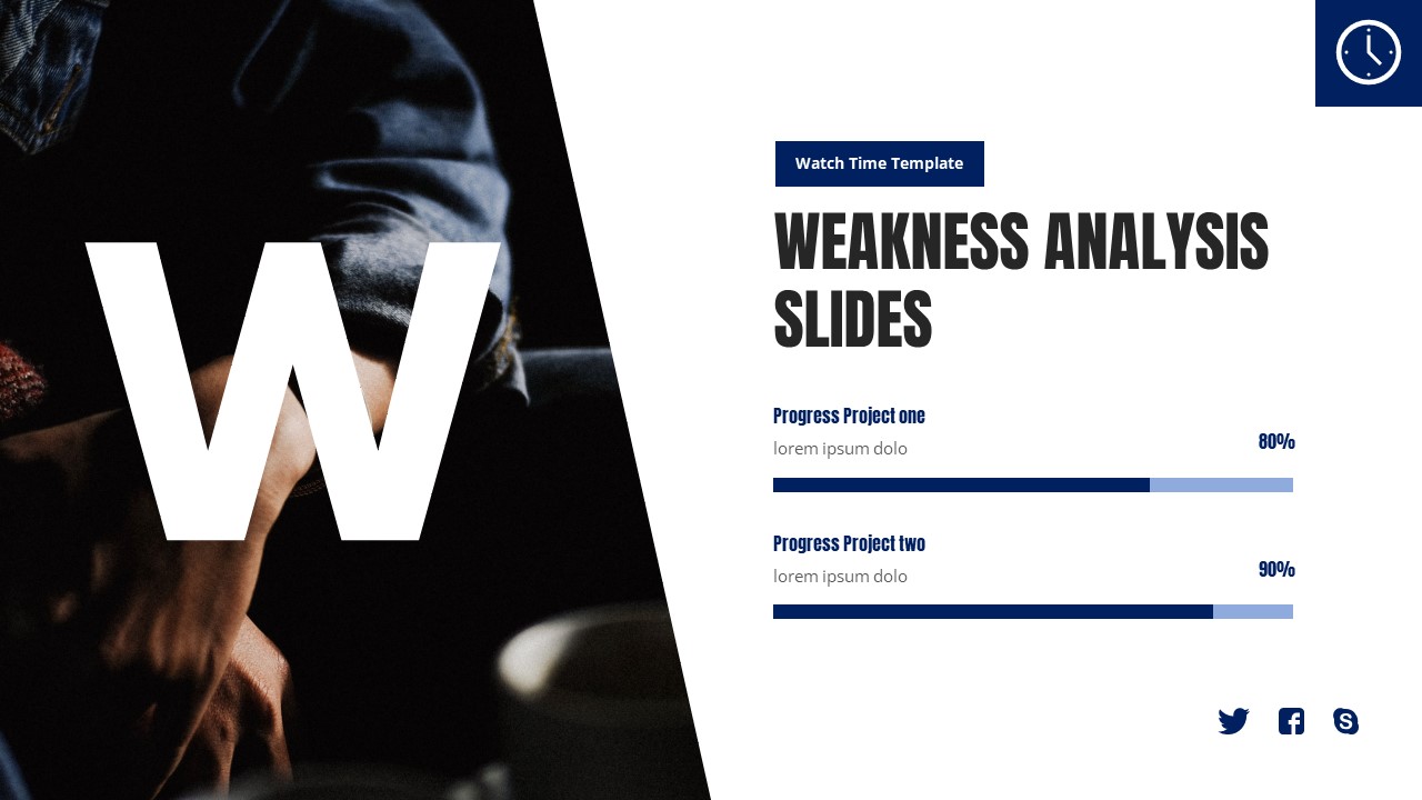 Wacth Time Fashion Accessories Powerpoint Template, Presentation