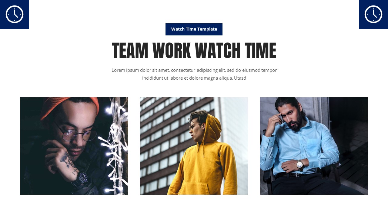 Wacth Time - Fashion Accessories Powerpoint Template, Presentation ...