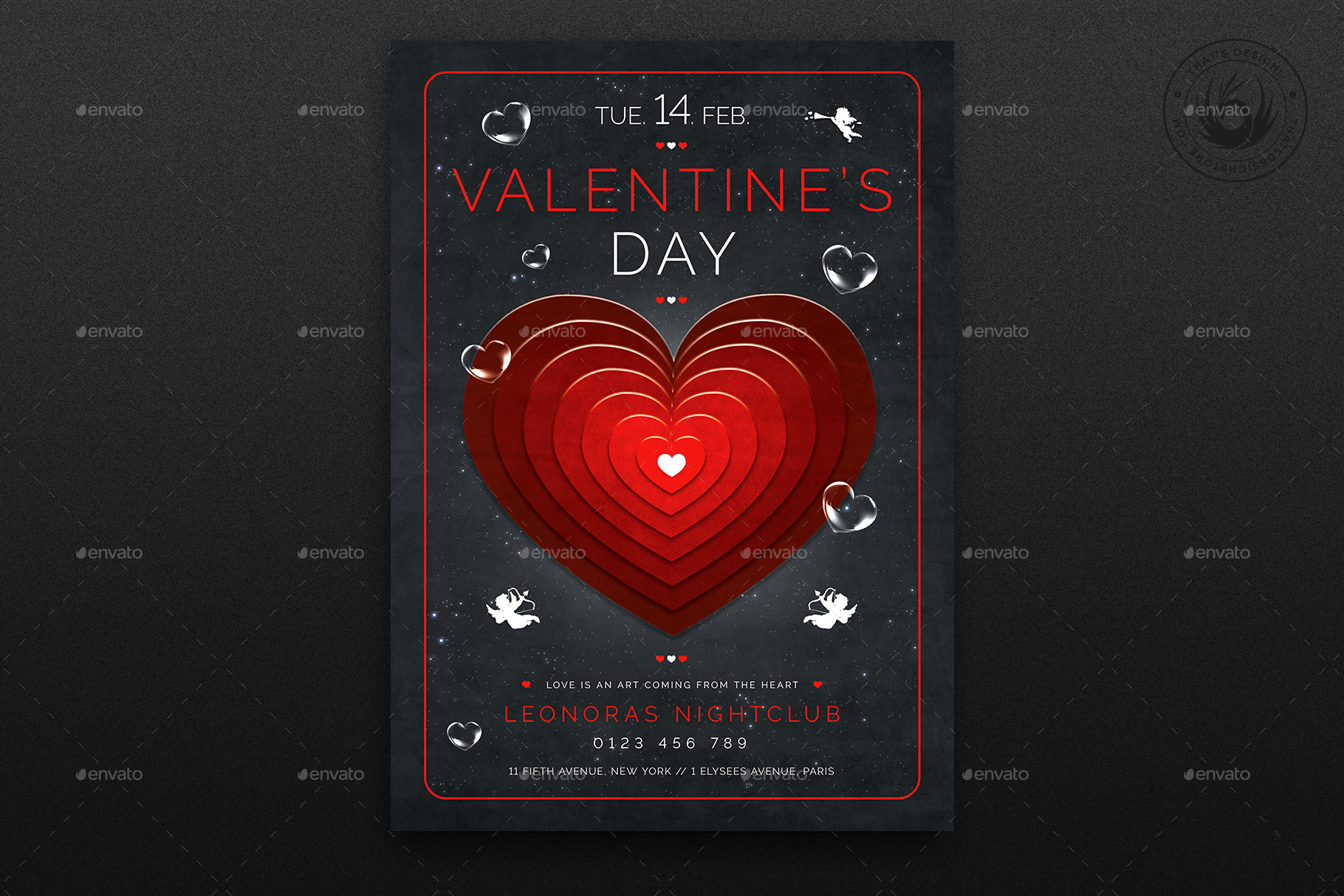 Valentines Day Flyer Template V27 by lou606 | GraphicRiver