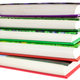 multicolored books stack isolated - PhotoDune Item for Sale