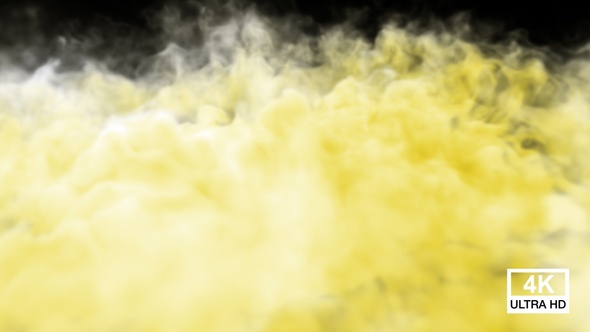 Huge Yellow Color Smoke, Motion Graphics | VideoHive