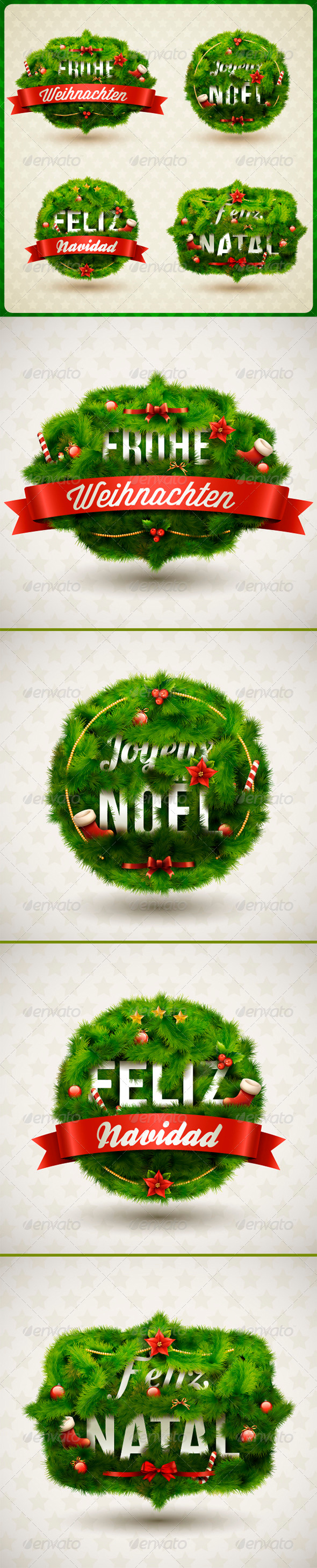Merry Christmas, Creative Label - Christmas Seasons/Holidays