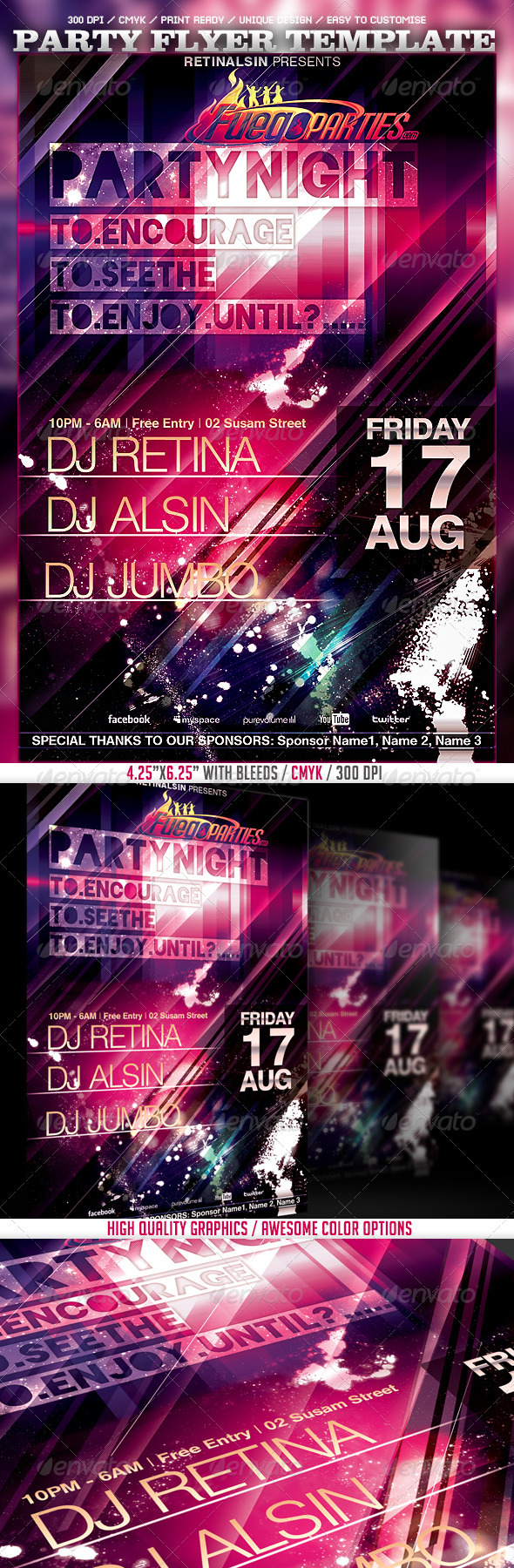 Party Flyer - Clubs & Parties Events