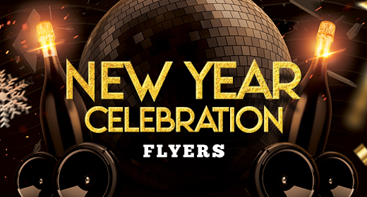 Recommended New Year Party Flyer