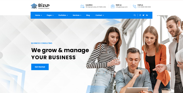 Bizup - Business Consulting WordPress Theme by rs-theme | ThemeForest