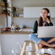 Young woman having homeoffice in her apartment. - PhotoDune Item for Sale