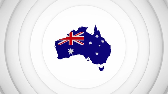 3D Disk with Australia Map Intro