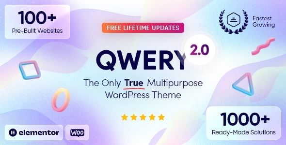 Excellent Qwery - Multi-Purpose Business WordPress & WooCommerce Theme
