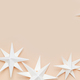 Merry Christmas.Christmas stars handmade light beige background.Monochrome,Christmas background,holi - PhotoDune Item for Sale