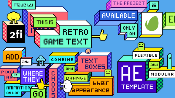 Retro Game Text