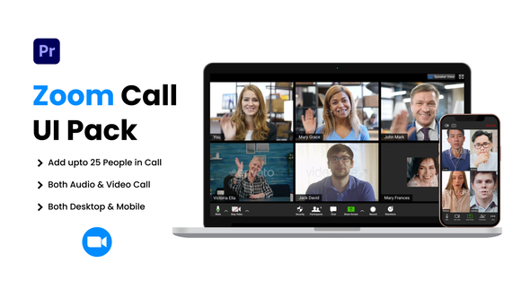 Zoom Video Conference UI Pack