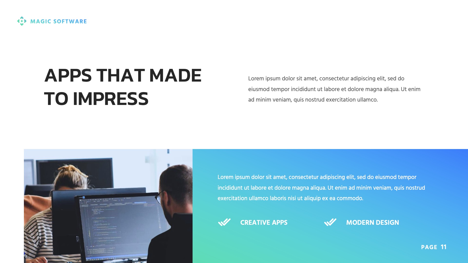 Magic - Software Engineering Presentation Keynote, Presentation Templates