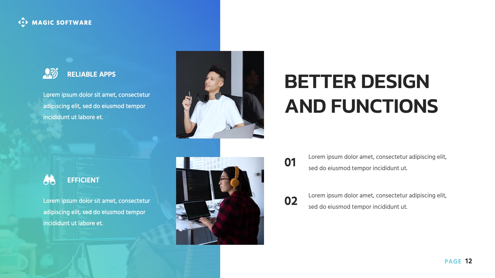 Magic - Software Engineering Presentation Keynote, Presentation Templates
