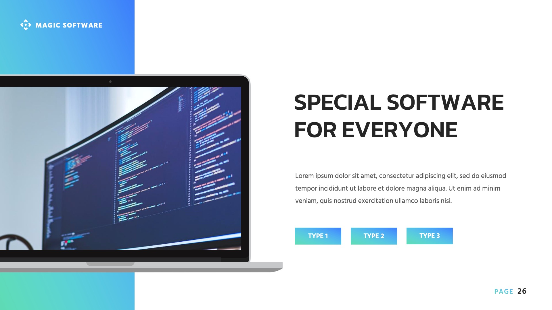 Magic - Software Engineering Presentation Keynote, Presentation Templates